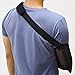 YAVOUN Breathable Mesh Arm Sling for Shower - Adjustable, Slings for Arm Torn Rotator Cuff Injury, Shower Sling for Shoulder, Elbow, Wrist, Sling Forearm - Right Left Arm for Men Women(Black)