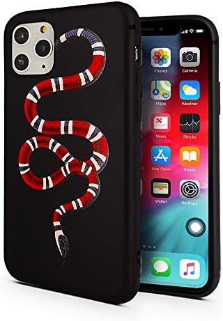 Case for iPhone 11 Pro | Red Snake Designer Durability Protective Cover/Bumper/Skin/Cushion (Compatible only with The 5.8" iPhone 11 Pro - 2019) (Red)