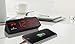 MARATHON USB Clock Charger with 2 Charging Ports, Universal AC Adapter - Backup Batteries Included (Black/Red)