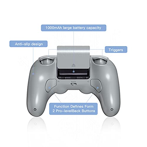 8Bitdo Pro 2 Bluetooth Controller - Hall Effect Joystick Update, for Switch/Switch 2, Windows, Apple, Android, Steam Deck, and Raspberry Pi (Gray Edition)