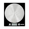 Salter-Digital-Seen-on-TV-Stylish-Slim-Design-Electronic-Cooking-Scale-for-Home-Kitchen-Weigh-Food-5000g-Liquids-in-ml-and-fl-Oz--Black-Chrome Salter 1036 BKSSDR Disc Electronic Scale, Seen on TV, Stylish Slim Design, Home & Kitchen Cooking, Spun Stainless Steel…