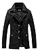 Lega Men's Cotton Fall Trench Coat Outdoor Slim Jacket