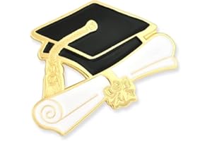 PinMart Graduation Cap and Diploma School Graduate Enamel Lapel Pin