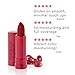 100% PURE Pomegranate Oil Anti-Aging Lipstick Long Lasting, Vibrant Makeup - Moisturizing Cocoa Butter Satin Finish - Vegan Fruit Pigmented Poppy Color (Bright Blood Red) - 0.15 oz