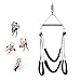 Adult Indoor Swing Set, Hanging on Sê&x Swing with Steel Triangular Frame for Couples Self Playthumb 2