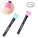 Silicone Face Mask Brush, Facial Mask Applicator Brush Hairless, Mask Mud Brush Tools Professional (2 pcs) (2 pack)