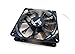 Bgears b-PWM 80mm Black LEDs Gaming PC Cooling Fan, High Speed High Performance 2 Ball Bearing PWM Signal, Mini 4 pin Connector, 500-4000 RPM with high Airflow of 78 CFM, 12VDC Fan, 80x80x25mm