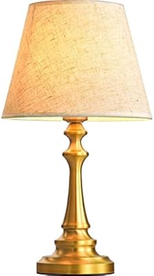 small copper table lamp