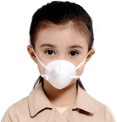 KANJEKANLE Reusable Dust Breathable Washable Sport Face Masks,Electrostatic Cotton Material Respirator Valve,for Kids (3-6Y)