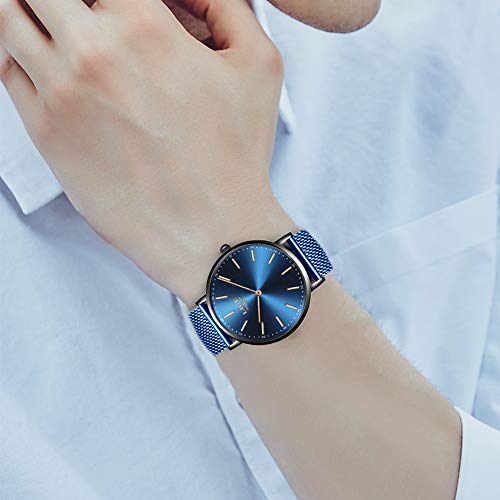 LIGE Hombre Reloj Impermeable Acero Inoxidable Cuarzo Analógico Relojes Moda Casual Deportivos Automático Calendario Reloj para Hombre - Imagen 6