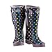 Jileon Extra Wide Calf Rain Boots - Ideal for Wide Feet, Ankles & Calves - Fit 16 to 23” Calves - Durable & Waterproof