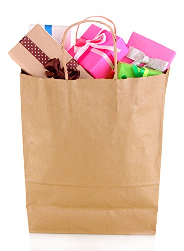8"x4.75"x10" & 16"x6"x12" 15 Pcs Each - Brown Kraft Paper Shopping Bags With Handles | Gift | Wedding | Party | Craft Durable Reusable Merchandise Retail Bags (30) - Thumbnail 2