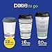 Dixie To Go Paper Coffee Cups With Lids, 12 oz, 66 ct, Disposable Insulated Paper Cups for On-The-Go Hot or Cold Beverages