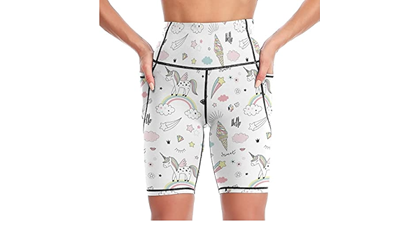 unicorn workout shorts