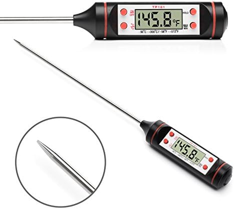 Cooking Thermometer Digital - Instant Read - Best Digital Thermometer Oven Temperature Probe for Food, Candy, Grill, BBQ Readings Meat Thermometer Auto Shut Off