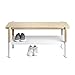 Umbra Promenade Bench, Made with Ashwood and Perforated Steel, White/Natural