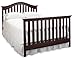 Graco Bryson 4-in-1 Convertible Crib, Espresso, Easily Converts to Toddler Bed Day Bed or Full Bed, Three Position Adjustable Height Mattress, Some Assembly Required (Mattress Not Included), full size