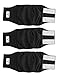 Pet Parents® Washable Belly Bands for Male Dogs (3pack) + Extendrs® of Durable Dog Diapers Male, Premium Male Dog Diapers & Dog Wraps (Small, Black)