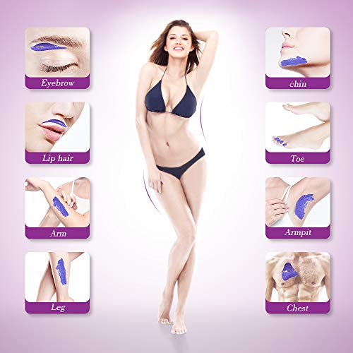 Wax Warmer, Hair Removal Home Waxing Kit with Wax Beans