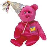 TY Beanie Baby - JANUARY the Teddy Birthday Bear (w/ hat)