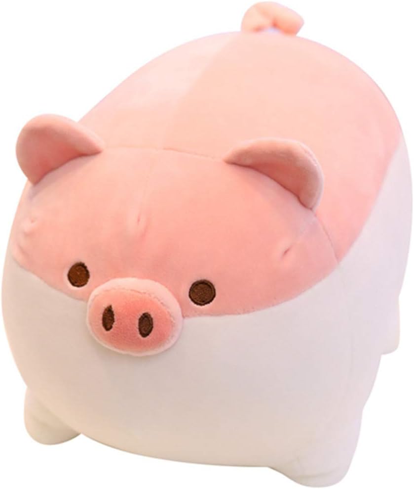 OUKEYI Cuddly Plush Pink Soft Toy Pig Pillow Gifts for Kids/Couples Big Hugging Plush Pillow