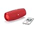 JBL Charge 4 Waterproof Wireless Bluetooth Speaker Bundle with Portable Hard Case - Red