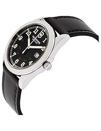Victorinox 241584XG - Reloj de pulsera para hombre, esfera negra, correa de piel, color negro (reacondicionado certificado)