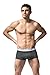 Italian Designed Trunks 2 Pack KRONIS Mens Underwear Premium 180gsm Cotton, Medium, Charcoal Grey + Maroon