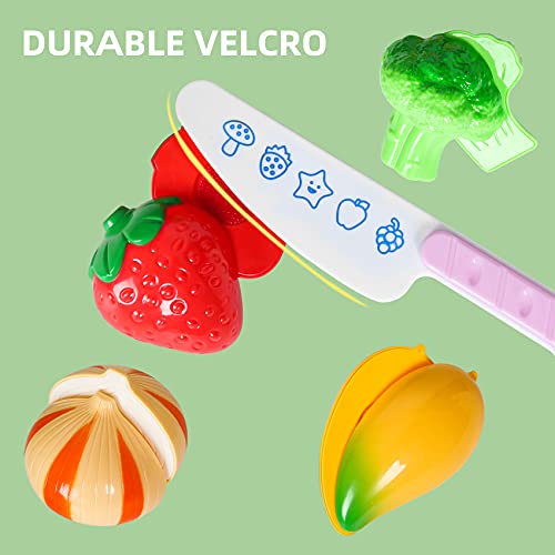 Shimirth 37PCS Pretend Play Kitchen Accessories, Kids Kitchen Playset Stainless Steel Play Pots and Pans Sets for Kids, Apron & Chef Hat, Cooking Utensils, Play Food, Kitchen Toys, Gift for Boys Girls