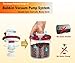 G.S Double Airtight Food Storage Container Set with Vacuum Seal System Lid, BPA-Free Clear Plastic, Keep Food Fresh 3x Longer - 3 Piece Set