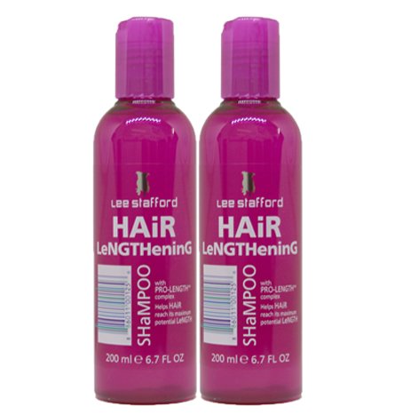 Lee Stafford Hair Lengthening Shampoo With Pro Growth Complex 200ml Qty 2