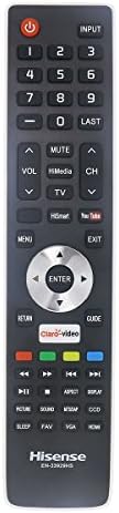 Factory Original Hisense EN-33929HS LED HD TV Remote Control with HiSmart, Youtube and Claro-video Buttons