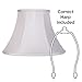 Imperial Collection White Bell Lamp Shade 6x12x9 (Spider)