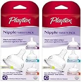 Baby Bottle and Silicone Nipple (Variety Pack Medium, 8 Count) (4 Count (Pack of 2))