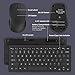 MoKo Keyboard and Mouse, 2.4G Wireless Compact Portable Mini Keyboard & Mouse Combo Set for Android, Windows, Laptop/Desktop/PC/Computer, Black