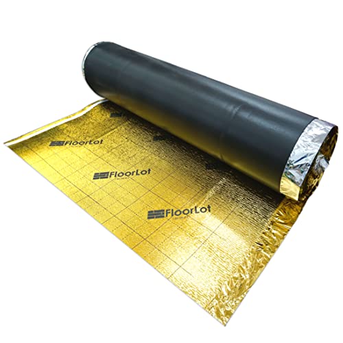 Floorlot GoldMax Premium Flooring Underlayment with Moisture Barrier for Laminate and Hardwood