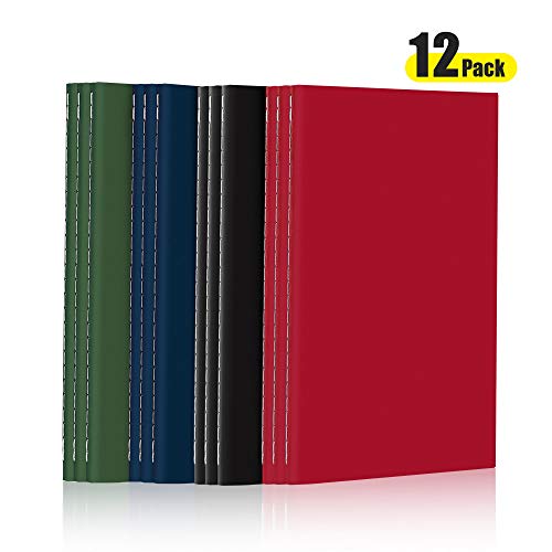 Travel Notebook Journal, AHGXG A5 NotebooksPack of 12Travel Journal