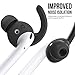 EarBuddyz Ultra Ear Hooks and Covers Compatible with Apple AirPods 1 & AirPods 2 or EarPods Featuring Bass Enhancement Technology (Small Medium Large Pairs, Black)