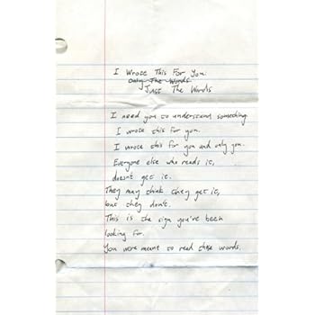 I Wrote This For You: Just the Words I Wrote This For You: Just the Words