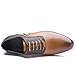 Rainlin Men's Classic Pointed Toe Lace up Dress Oxford Shoes Yellow US 9.5