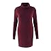 High-necked Sweater Dress,Morecome Womens Casual Long Sleeve Jumper Turtleneck Sweaters (S)