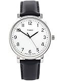 Timex Originals T2N338 Mens Classic White Dial Black Strap Dress Watch