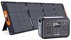 ALLWEI Solar Generator 2000W with 1 * 200W Solar