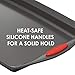 Rachael Ray Yum-o! Nonstick Baking Pan With Grips/ Nonstick Cake Pan with Grips, Rectangle - 9 Inch x 13 Inch, Gray with Red Grips
