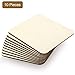 Boao Blank Wood Squares Wood Pieces Unfinished Round Corner Square Wooden Cutouts for DIY Arts Craft Project, Decoration, Laser Engraving Carving (6 x 6 Inch, 10 Pieces)