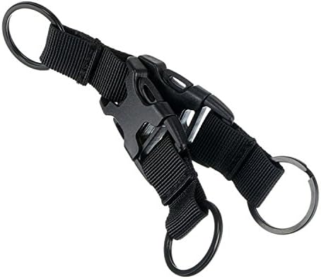 -Nylon Tactical Gear Clip Web Standard Key Ring Holder Tactical Key Chain Quick Release Key ring a Perfect Key-Holder for a Family Member