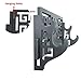 Eforlife 2-Tier Sword Holder Wall Mount Samurai Sword Display Stand Hanger Hollow Out Pattern for Katana Wakizashi and Standard Swords (Bushido-武)