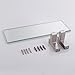 KES Bathroom Shelf, Tempered Glass Shelf 14 Inch 8MM-Thick Wall Mount Rectangular, Brushed Nickel Bracket, BGS3201S35-2