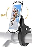 Bike Mount, Bovon Universal Bicycle Phone Holder, Adjustable Silicone Bike Handlebar Rack for iPhone X 8 7 6 6S Plus, Samsung Galaxy S9 S8 Plus and Most 4.7