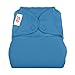 Flip Hybrid Reusable Cloth Diaper Cover with Adjustable Snaps and Stretchy Tabs - Fits Babies from 8 to 35+ Pounds (Moonbeam)